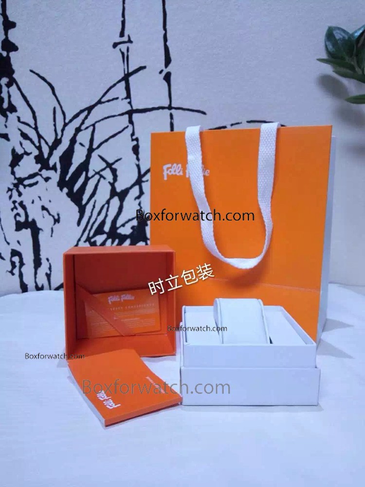 AAA Copy Folli Follie Orange&White Watch Box Set / Best Quality